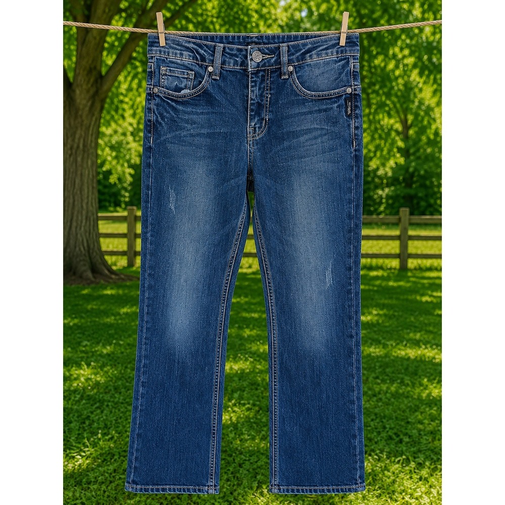 SILVER JEANS Women's Jeans‎ Size 28x25 Blue Denim Straight Leg